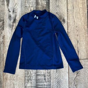 Under Armour Navy Long Sleeve cold gear Performance Shirt | YXS